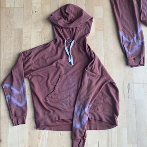 Electric and Rose Chevron Sweatsuit Set